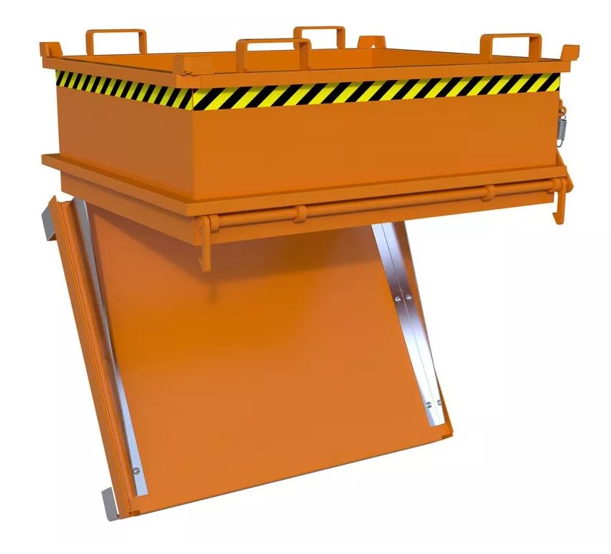 Mini-klappbodenbehälter typ MSB-400 für gabelstapler